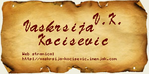 Vaskrsija Kočišević vizit kartica